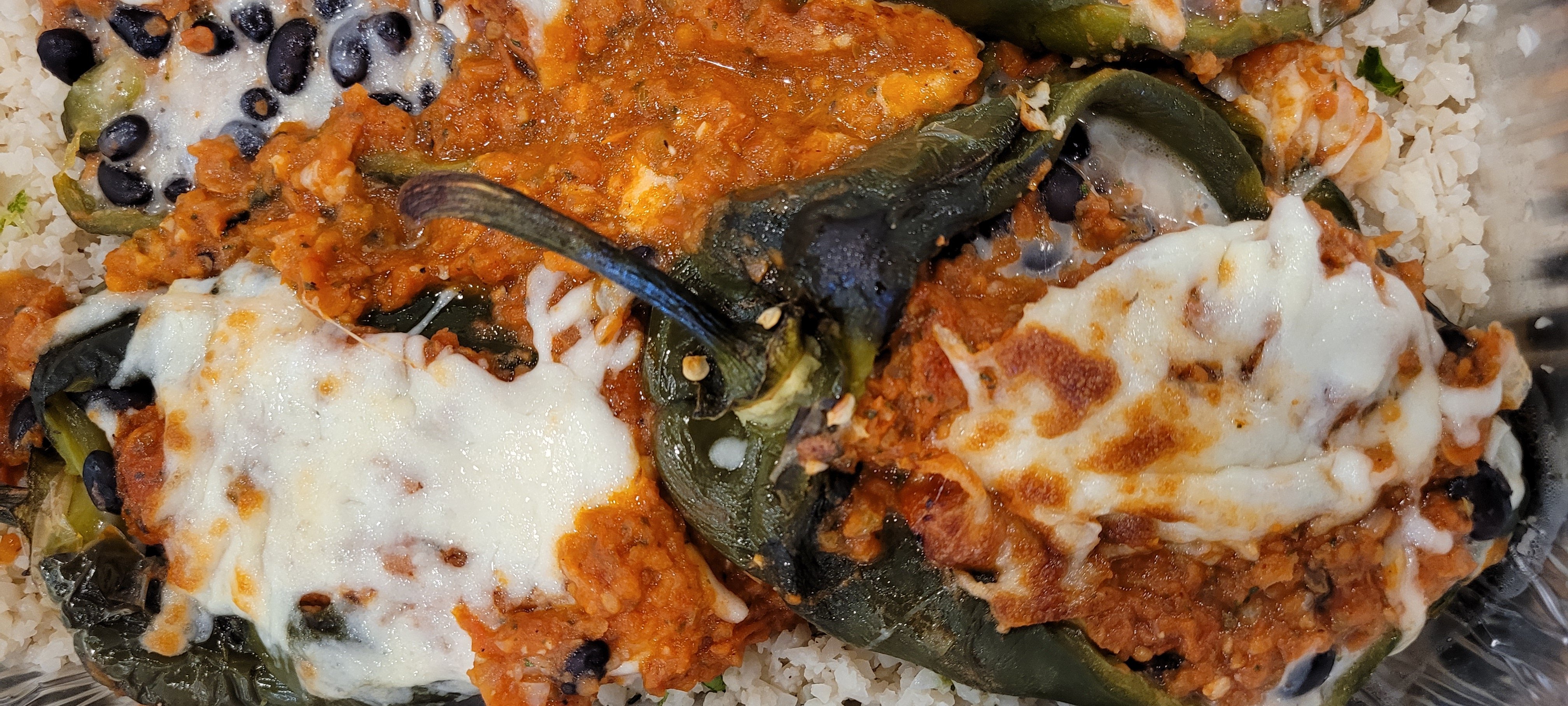 Roasted Chile Relleno Rice Bowl